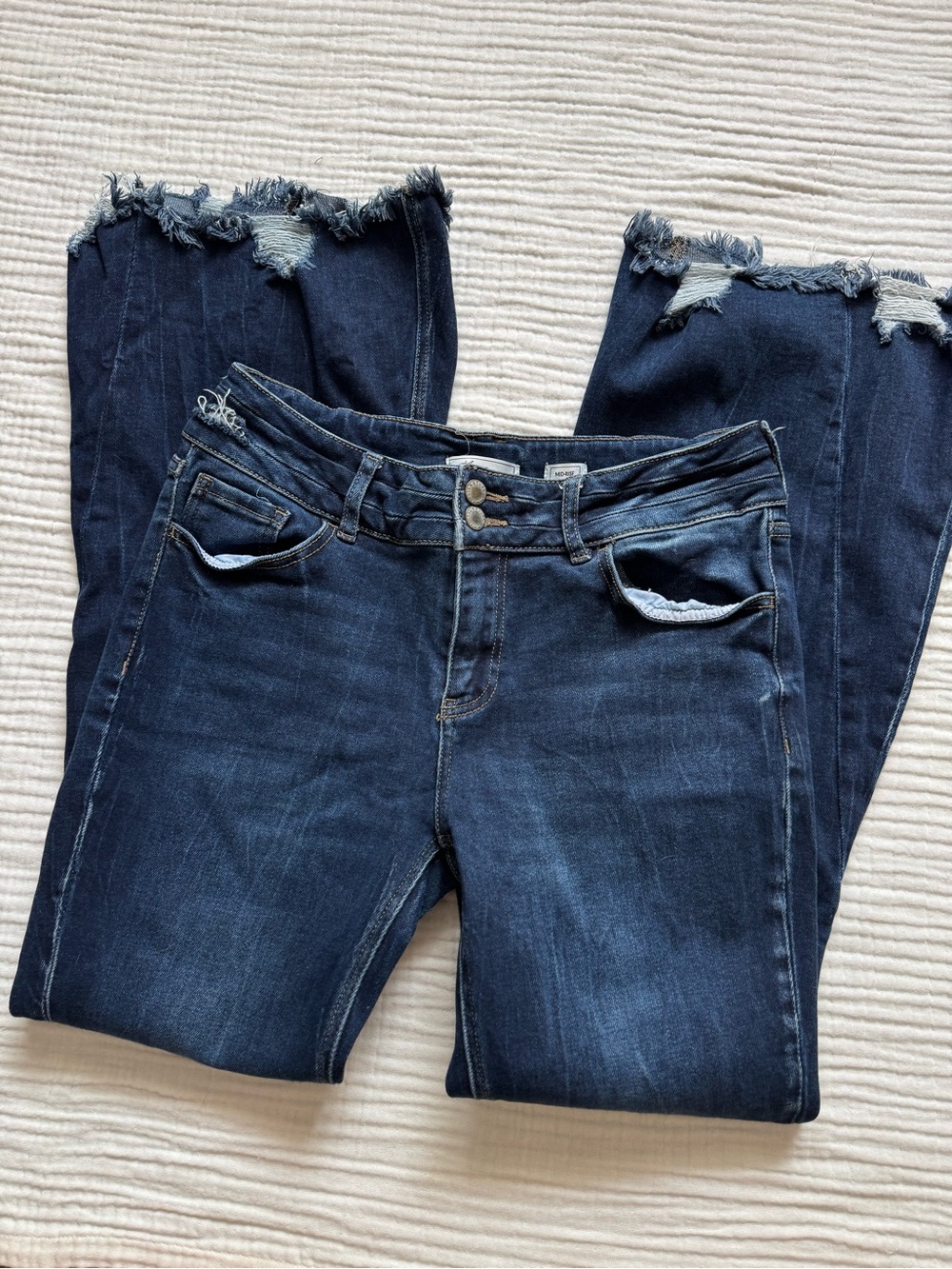 KanCan Mid Rise Super Flare Stretch Jean - Picture 2 of 5